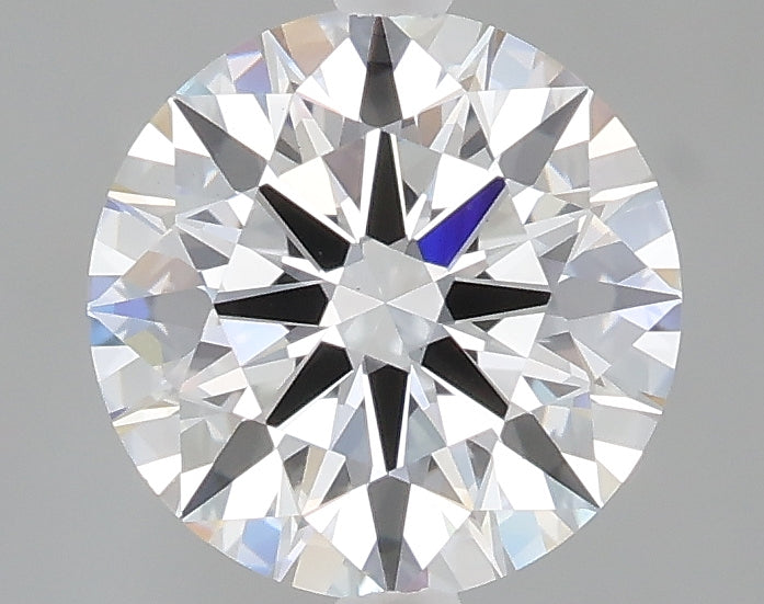2.04 carat round lab grown diamond E color VS1 clarity