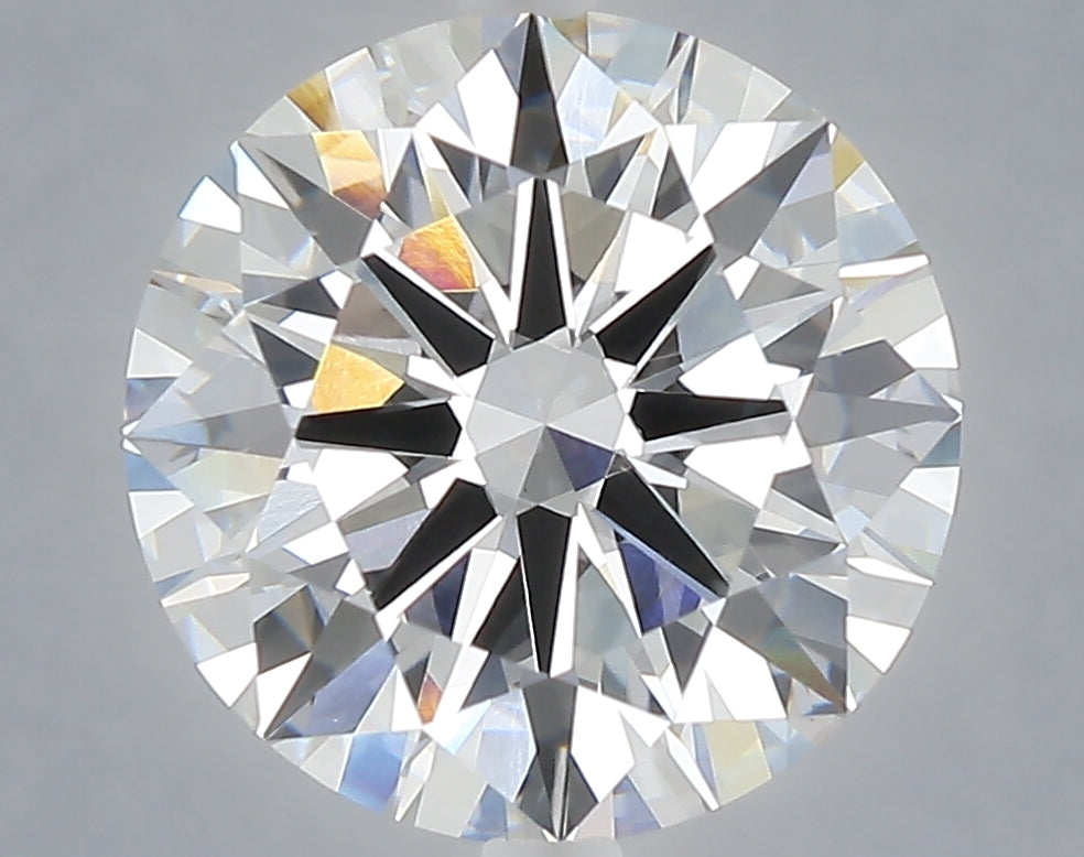 5.01 carat round lab grown diamond F color VVS2 clarity