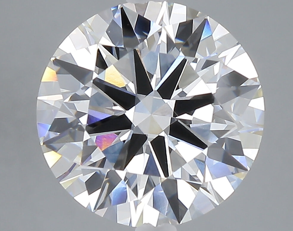 5.07 carat round lab grown diamond E color VVS2 clarity