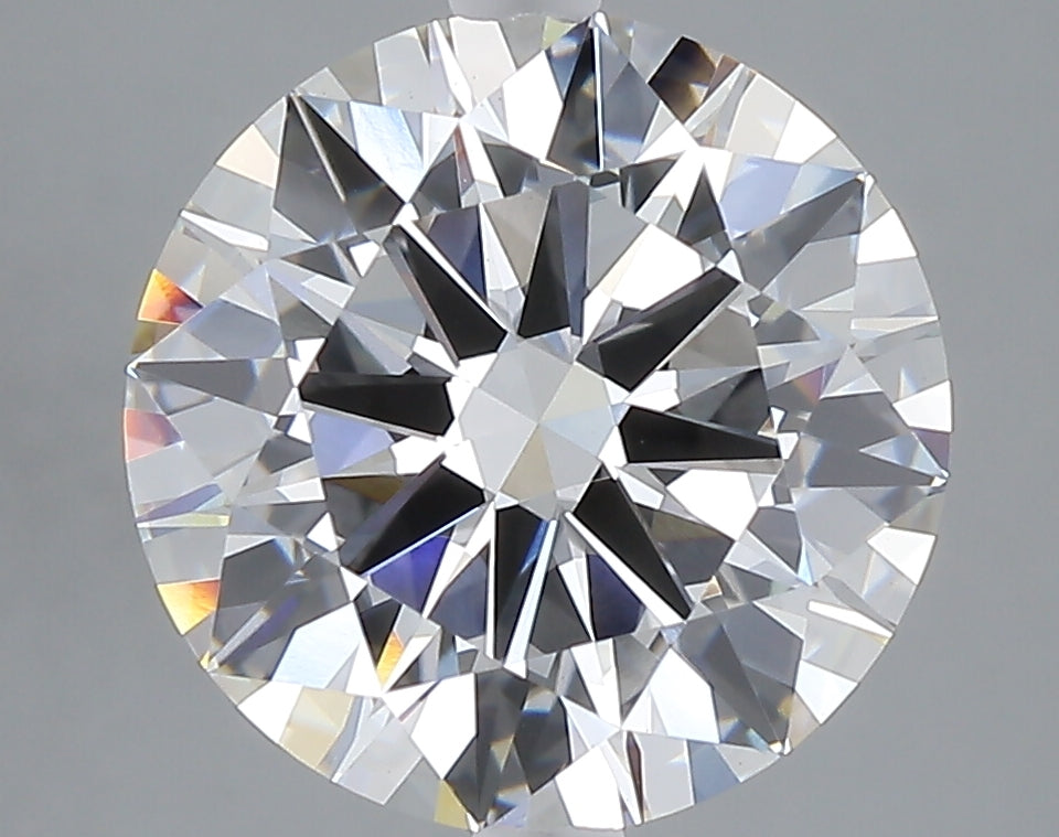 4.74 carat round lab grown diamond E color VS1 clarity