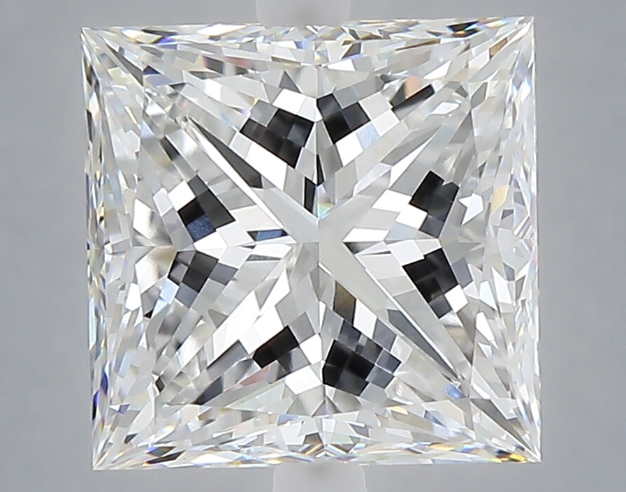5.05 carat princess lab grown diamond F color VVS2 clarity