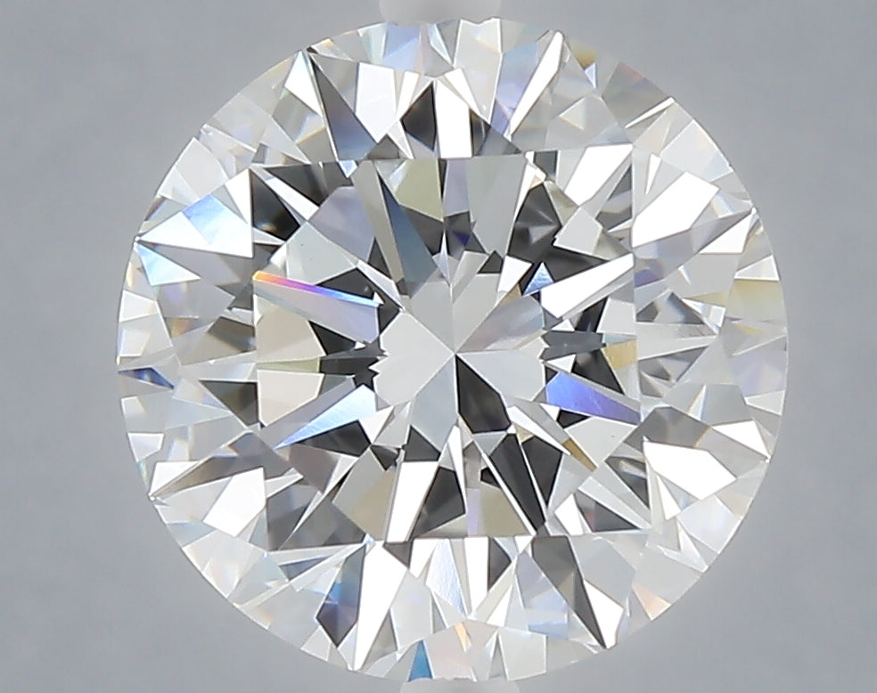 5.00 carat round lab grown diamond F color VVS2 clarity
