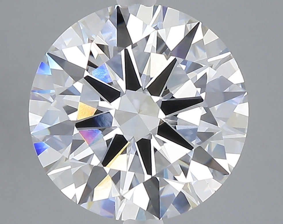 5.01 carat round lab grown diamond E color VVS2 clarity