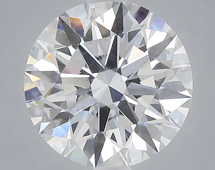 2.07 carat round lab grown diamond E color VVS2 clarity