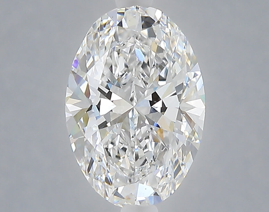 2.03 carat oval lab grown diamond D color VVS2 clarity