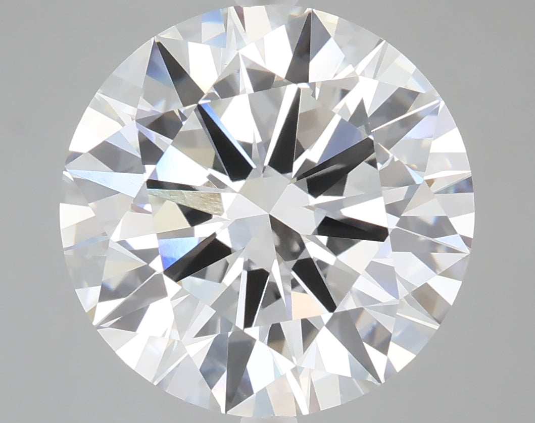 7.06 carat round lab grown diamond F color VVS2 clarity