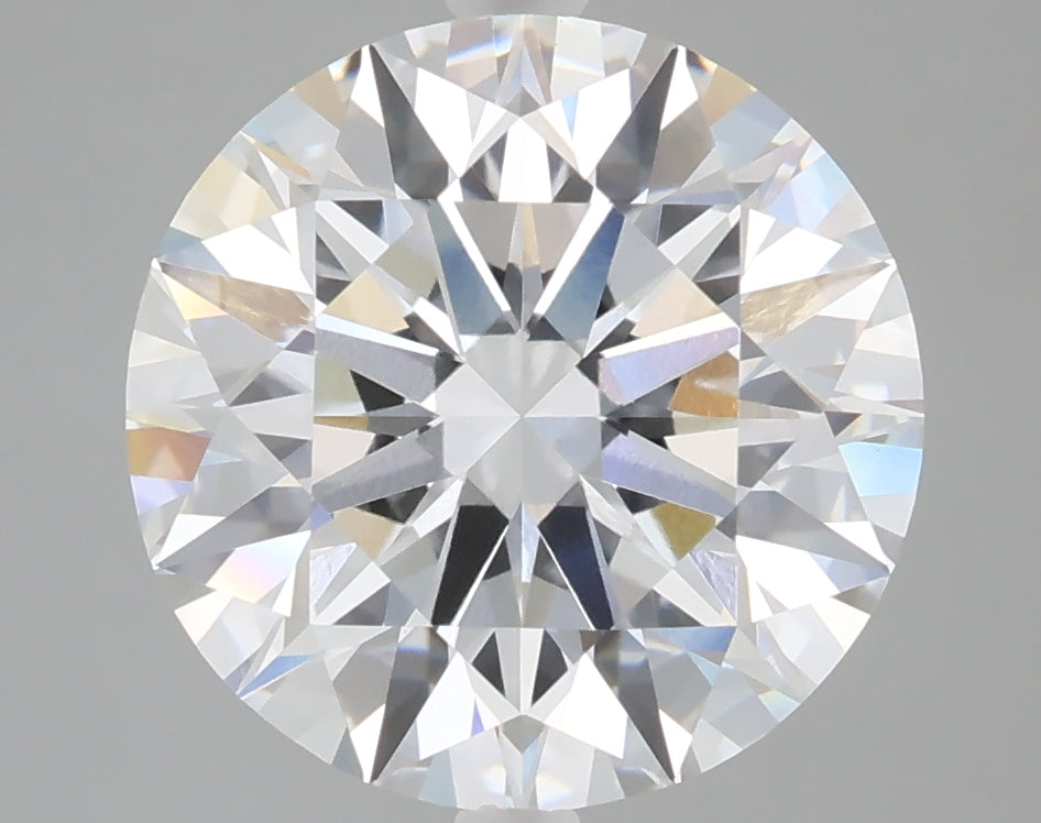 5.01 carat round lab grown diamond D color VVS2 clarity