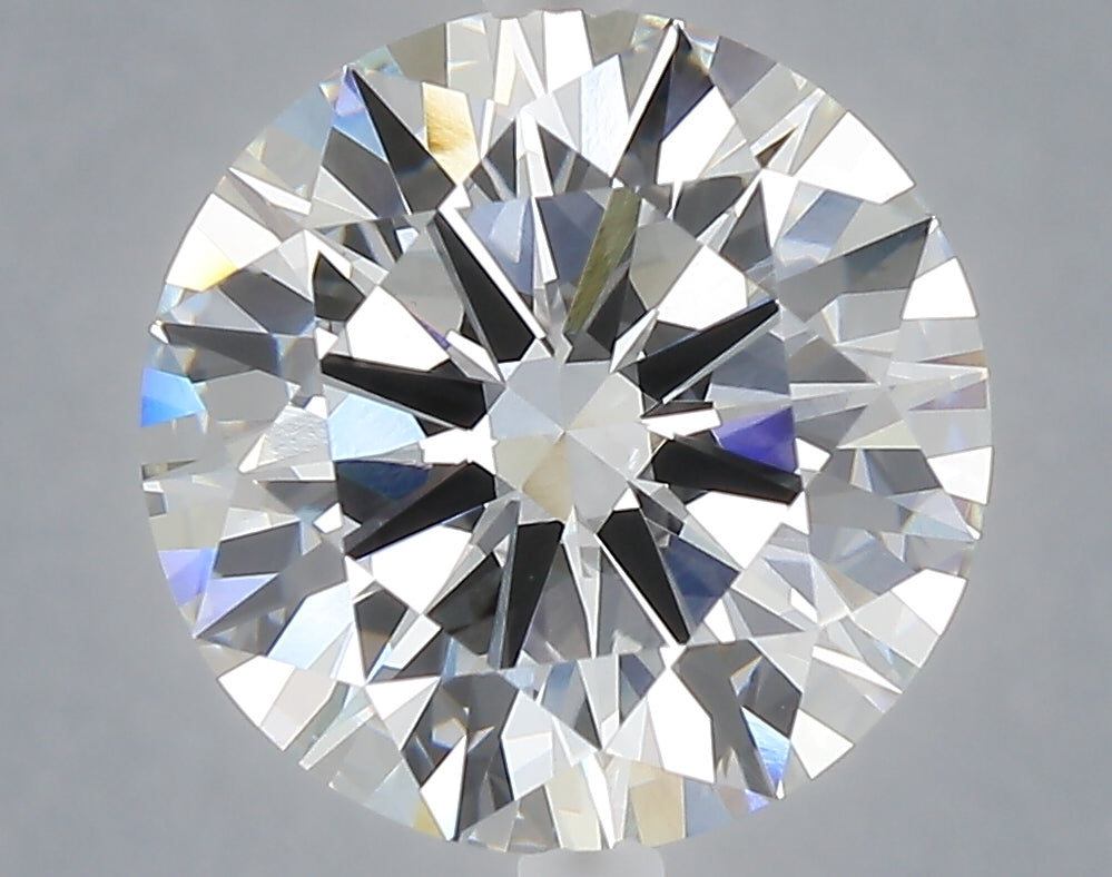 5.04 carat round lab grown diamond F color VVS2 clarity