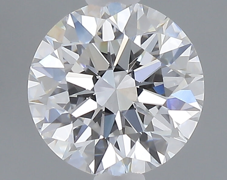 1.08 carat round lab grown diamond D color VVS2 clarity