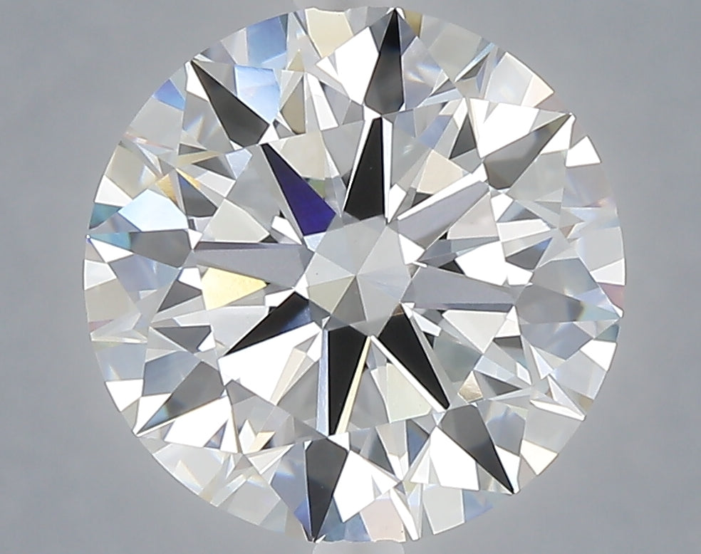 5.01 carat round lab grown diamond F color VVS2 clarity