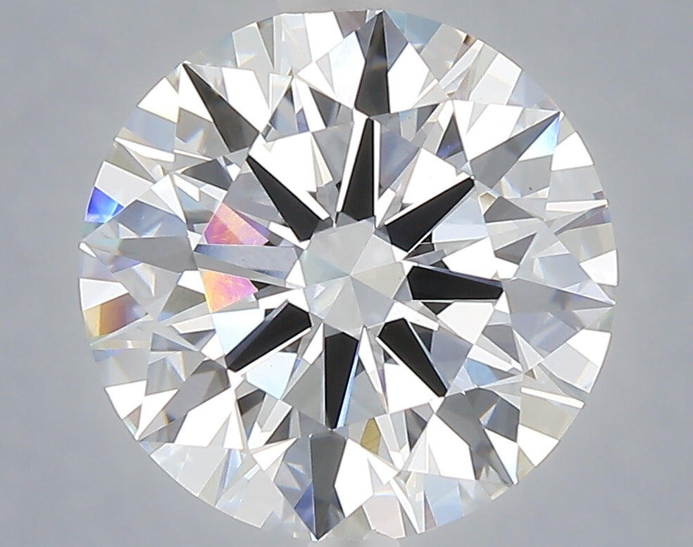 5.01 carat round lab grown diamond F color VS1 clarity