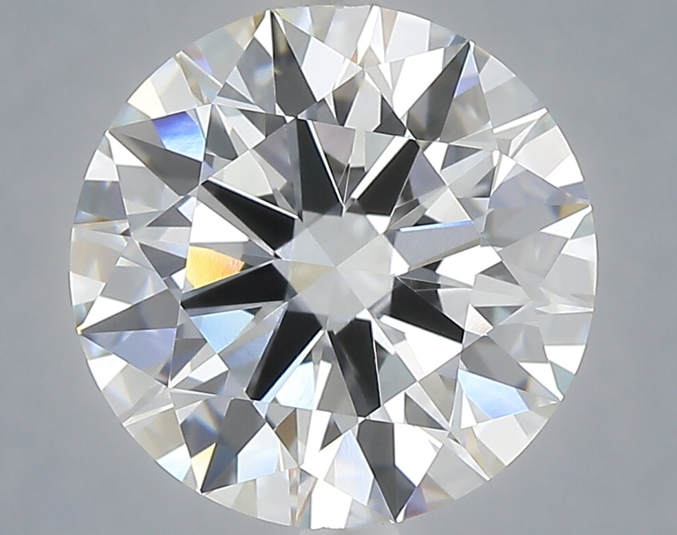 5.02 carat round lab grown diamond F color VVS2 clarity