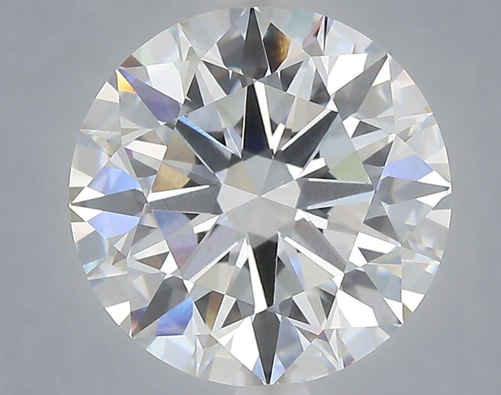 5.06 carat round lab grown diamond F color VVS2 clarity