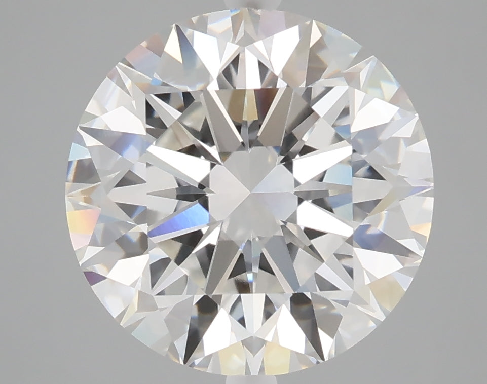 5.07 carat round lab grown diamond F color VVS2 clarity