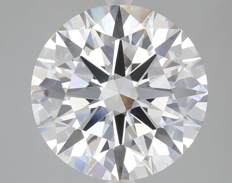 5.02 carat round lab grown diamond E color VS1 clarity