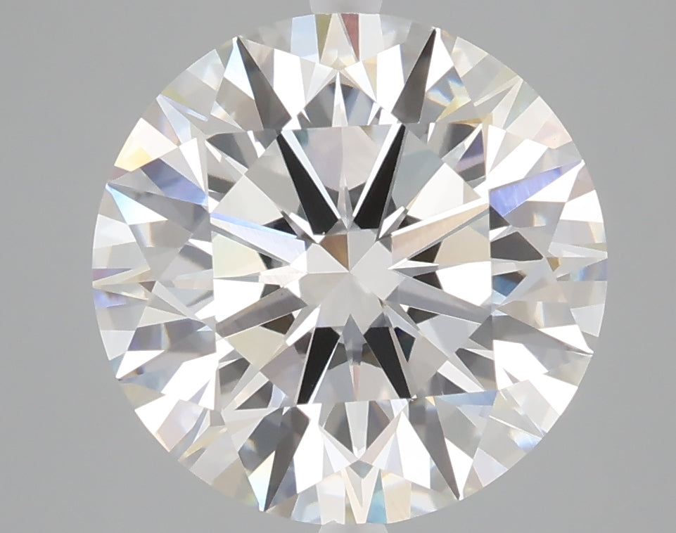 5.01 carat round lab grown diamond F color VVS2 clarity