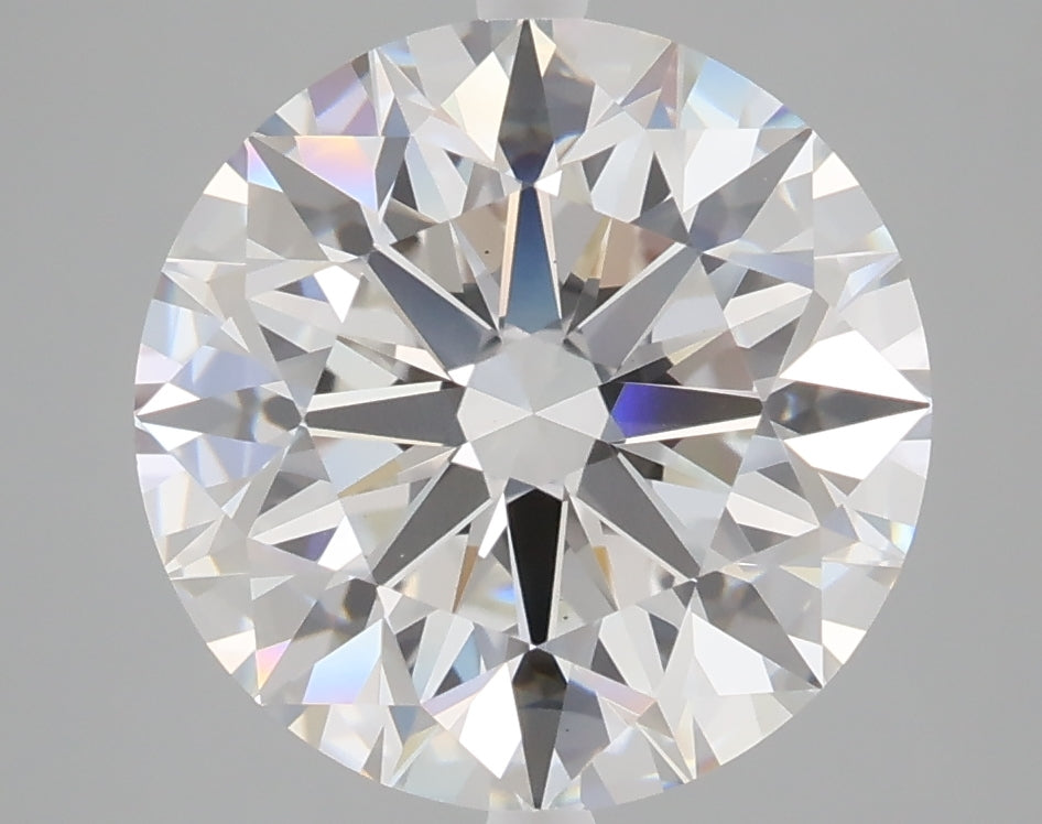 5.03 carat round lab grown diamond F color VS1 clarity