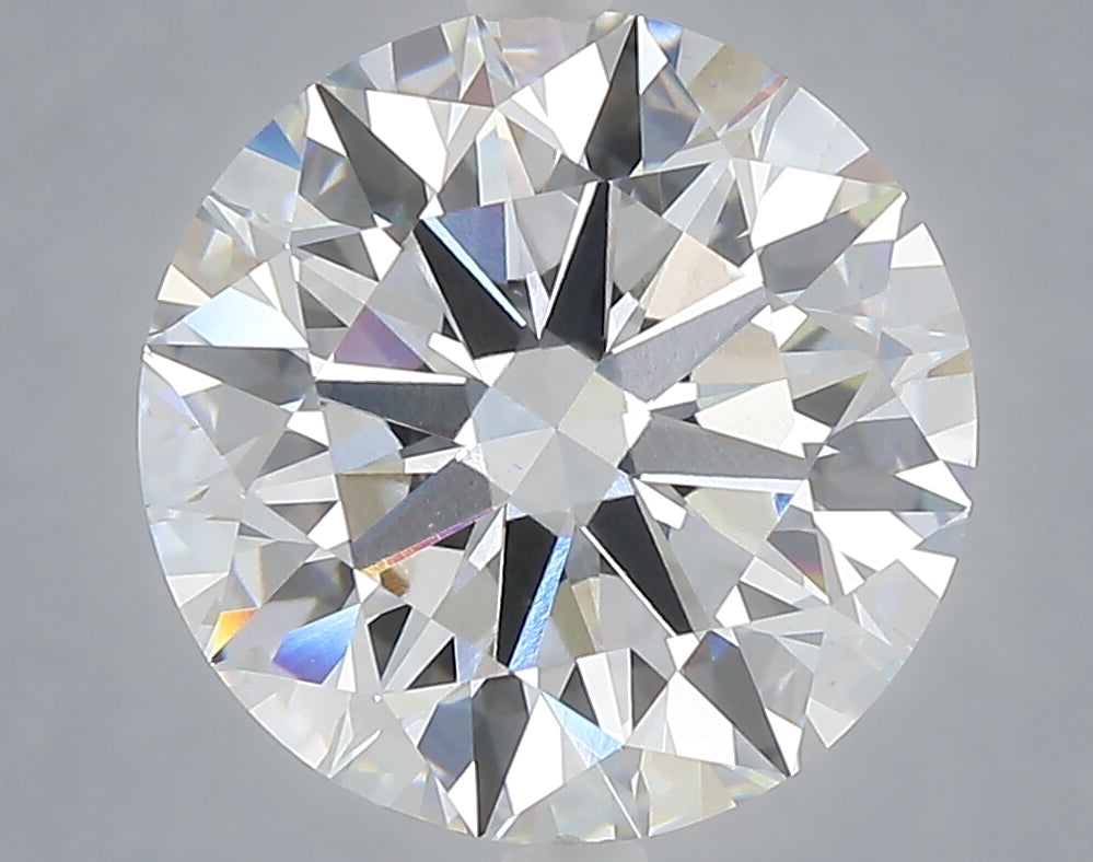 5.22 carat round lab grown diamond E color VVS2 clarity