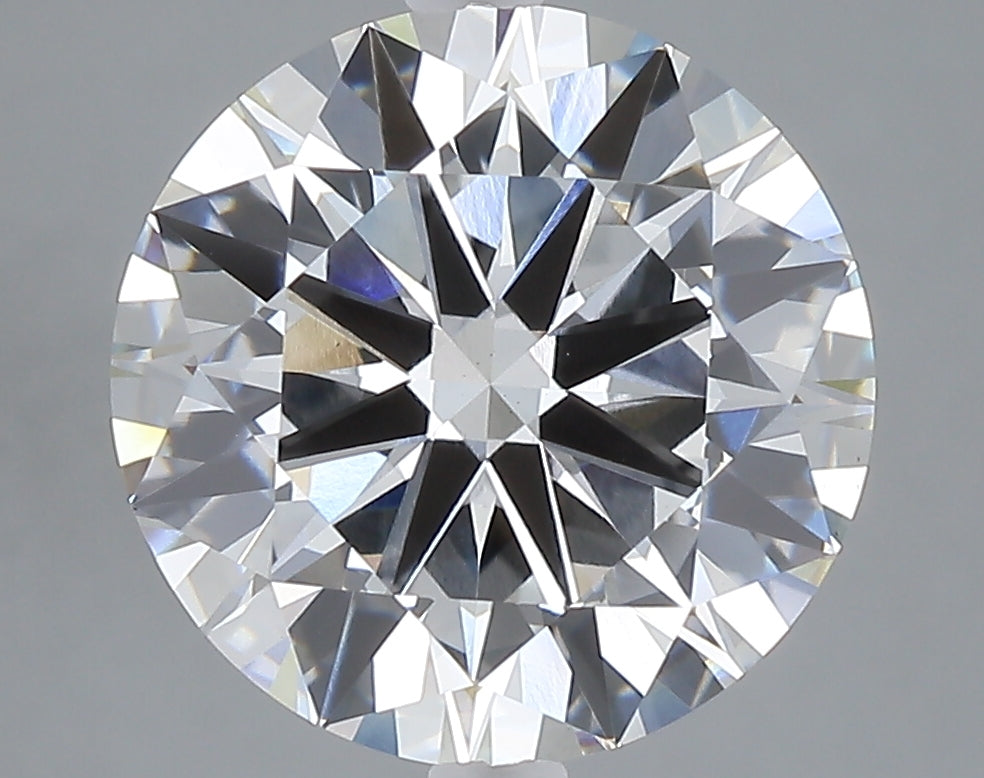 5.01 carat round lab grown diamond F color VVS2 clarity