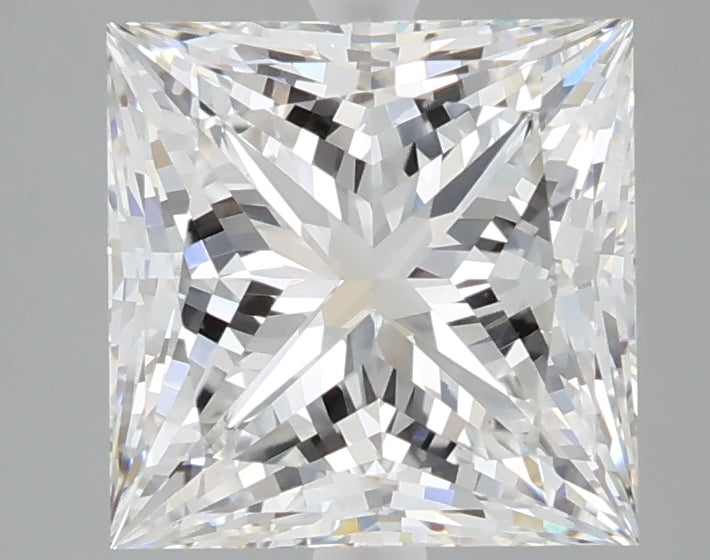 3.10 carat princess lab grown diamond E color VS1 clarity