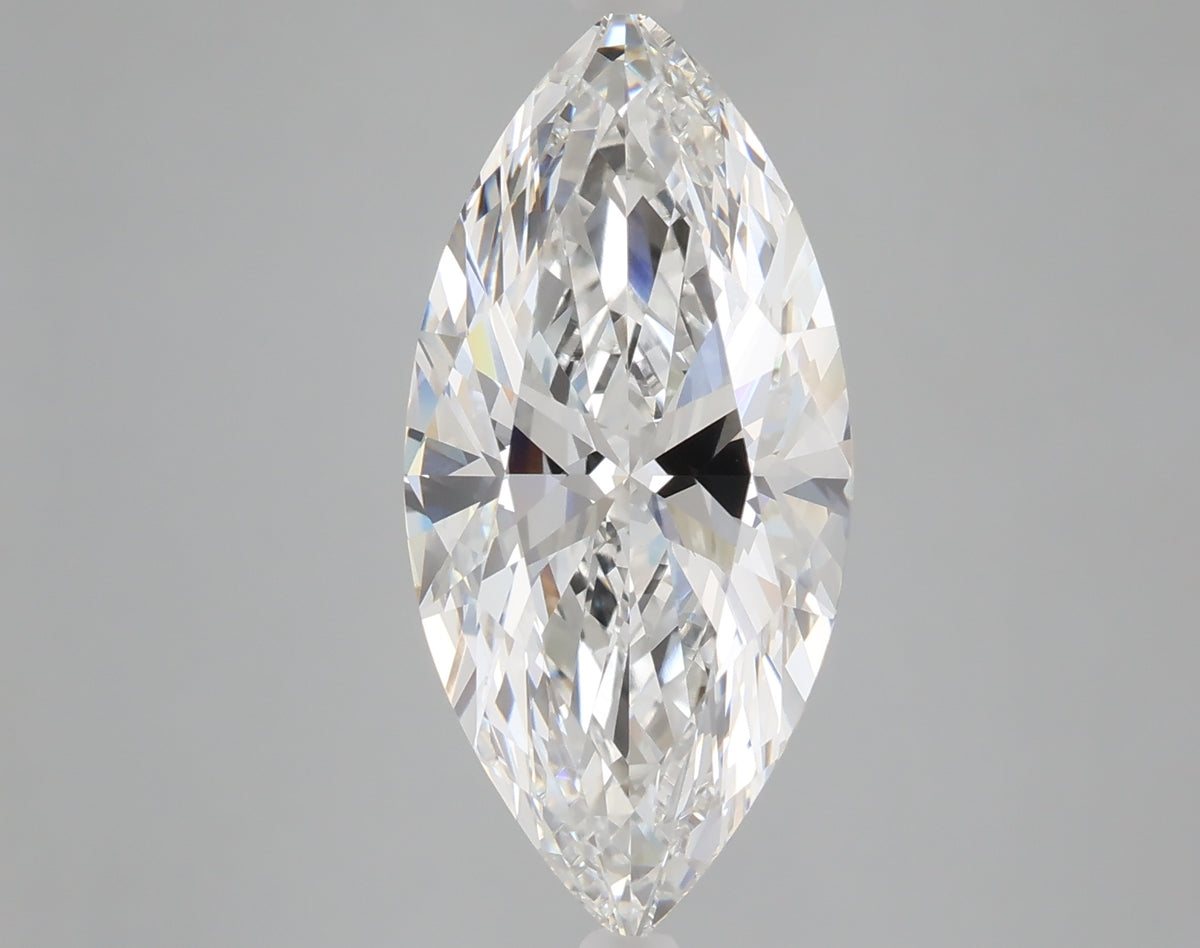 5.01 carat marquise lab grown diamond F color VS1 clarity