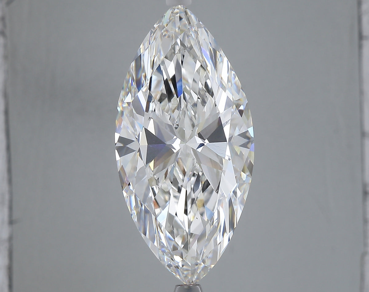 9.04 carat marquise lab grown diamond F color VS1 clarity
