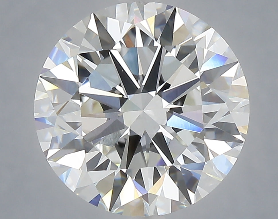 5.00 carat round lab grown diamond G color VVS2 clarity