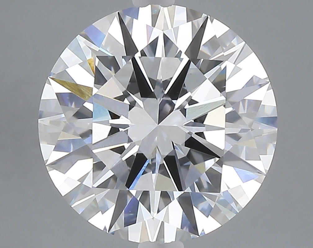 5.01 carat round lab grown diamond F color VVS2 clarity
