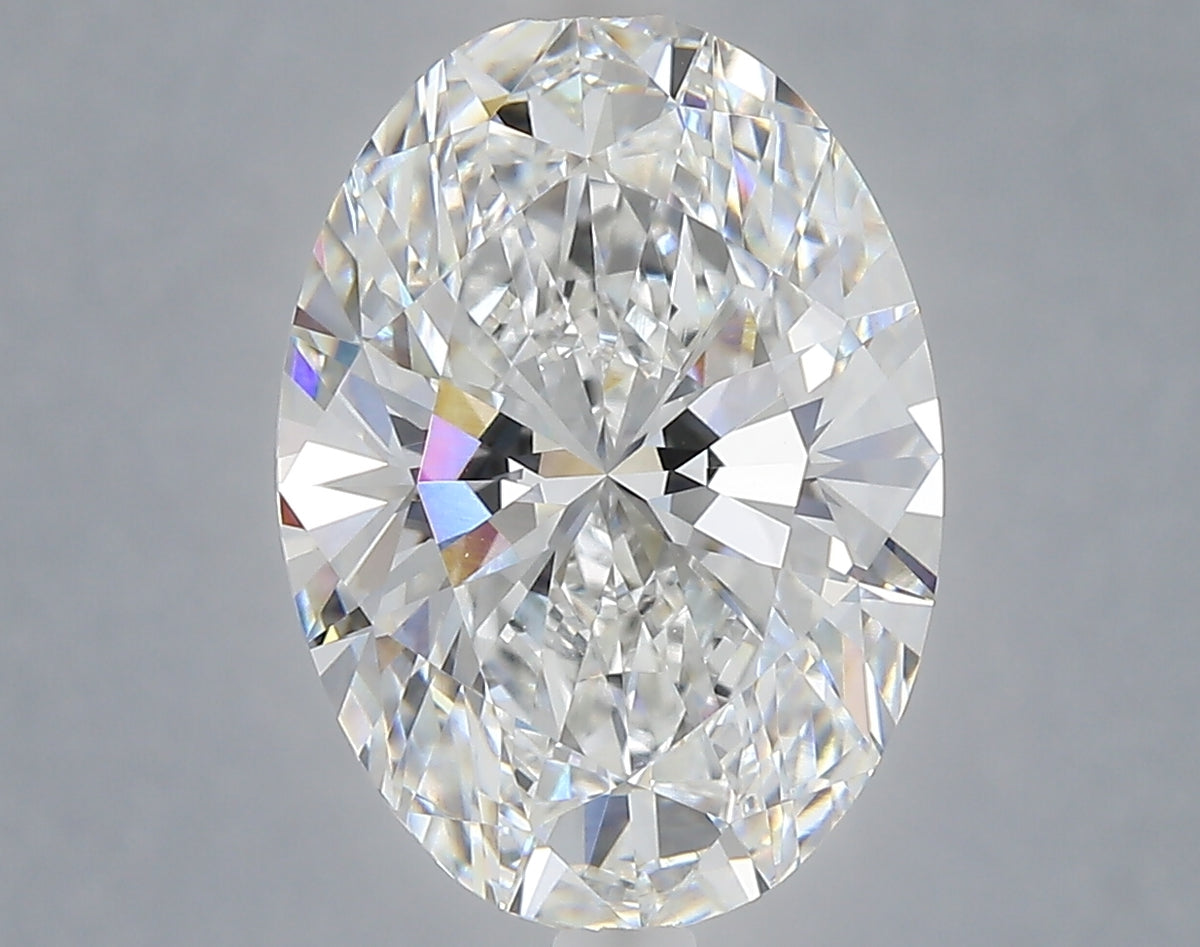 5.09 carat oval lab grown diamond E color VVS2 clarity