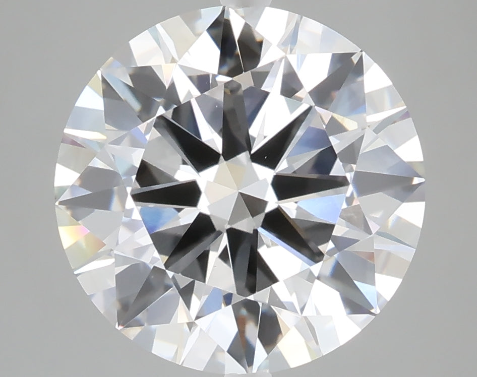 5.01 carat round lab grown diamond E color VVS2 clarity