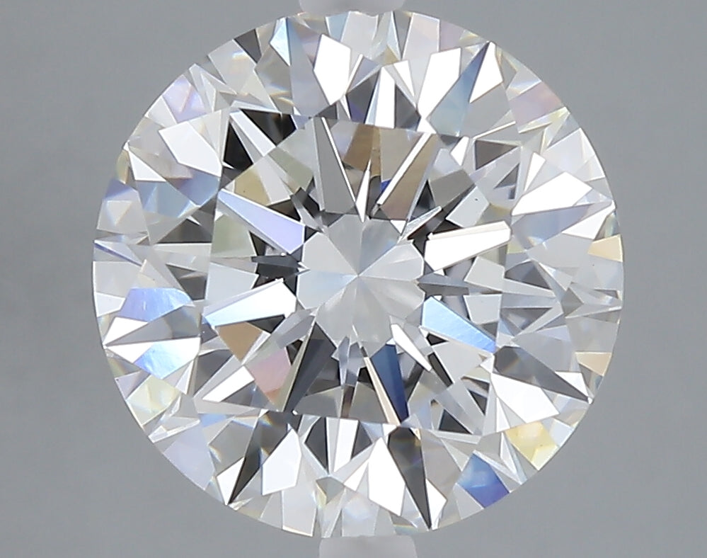 5.03 carat round lab grown diamond E color VVS2 clarity