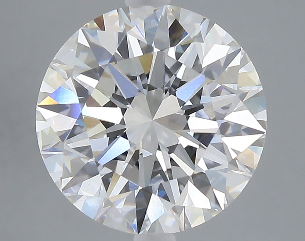 5.09 carat round lab grown diamond F color VVS2 clarity