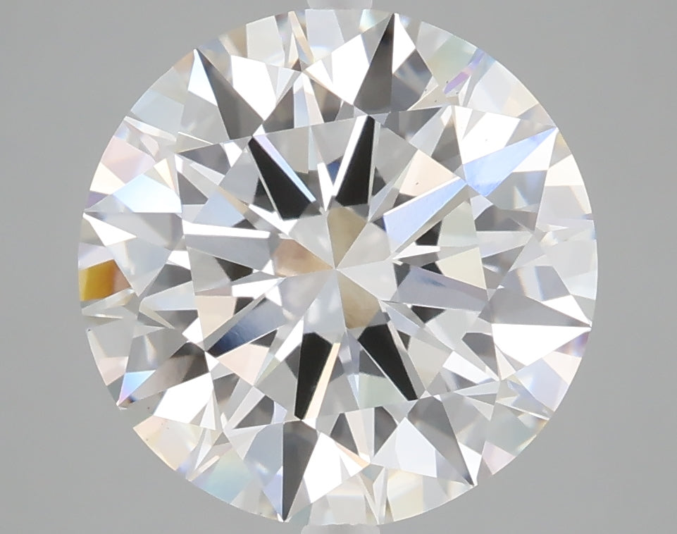 5.05 carat round lab grown diamond E color VS1 clarity
