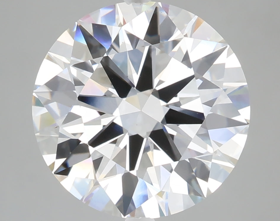 5.03 carat round lab grown diamond F color VS1 clarity