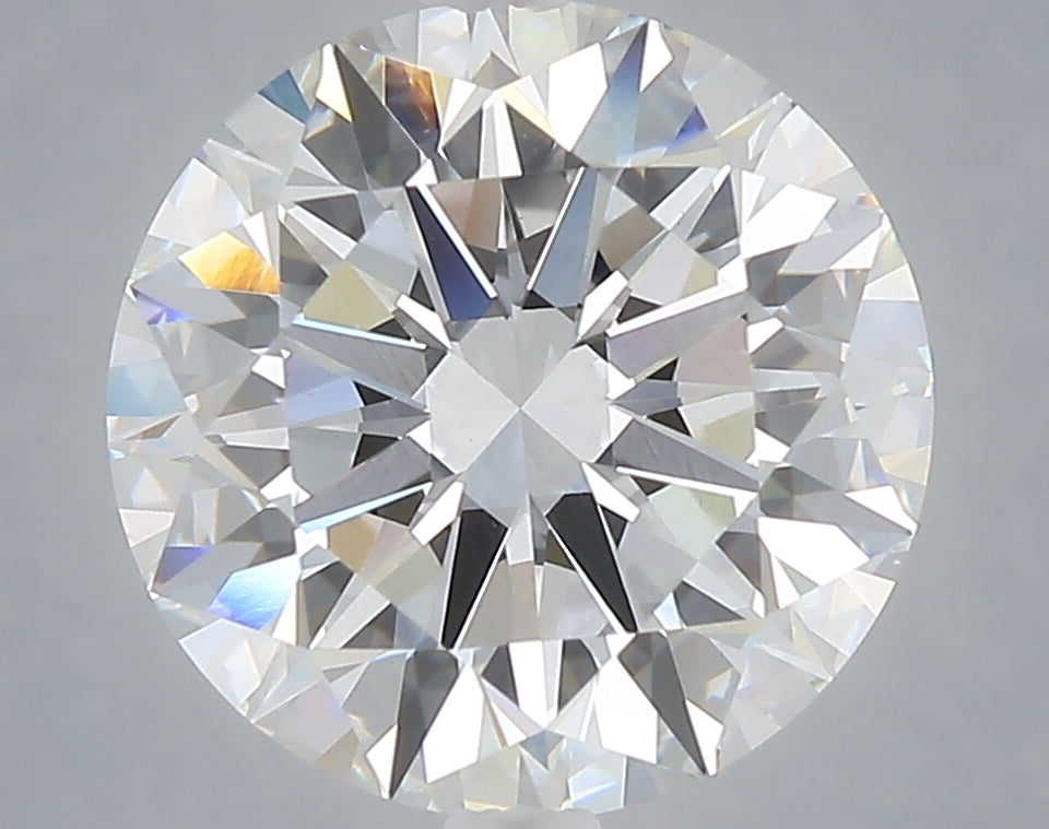 5.02 carat round lab grown diamond D color VS1 clarity