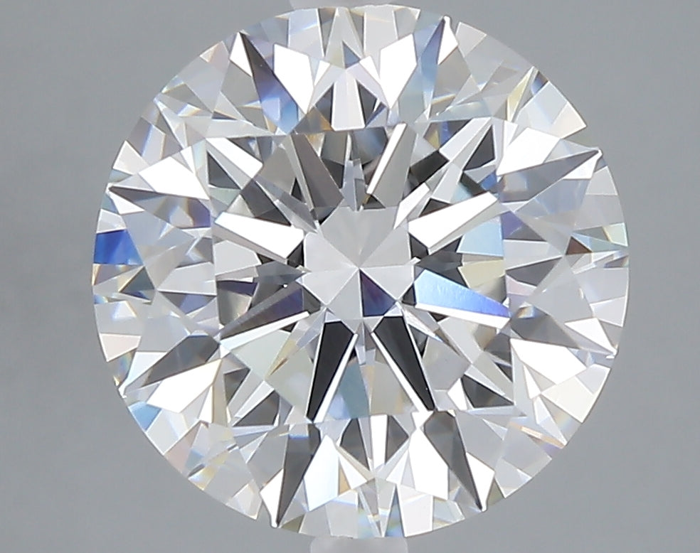 5.01 carat round lab grown diamond E color VVS2 clarity