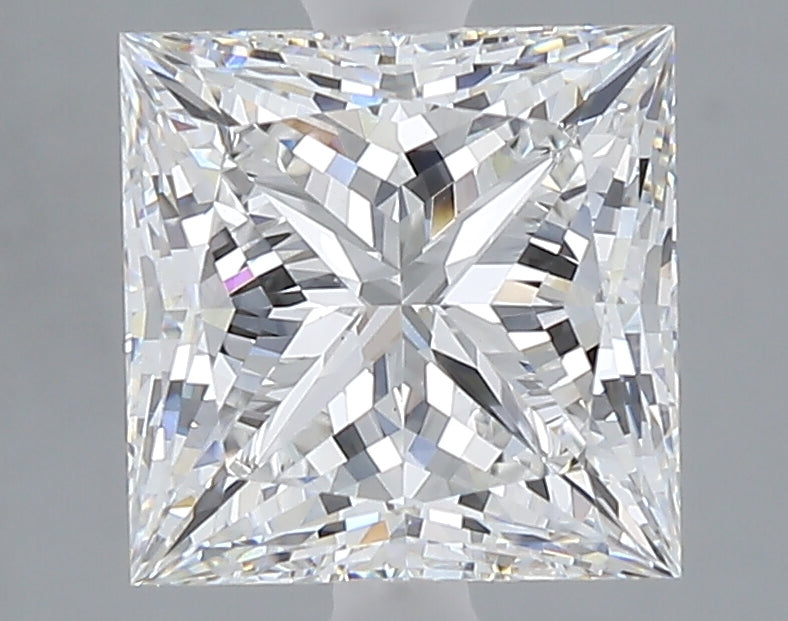 3.09 carat princess lab grown diamond E color VS1 clarity