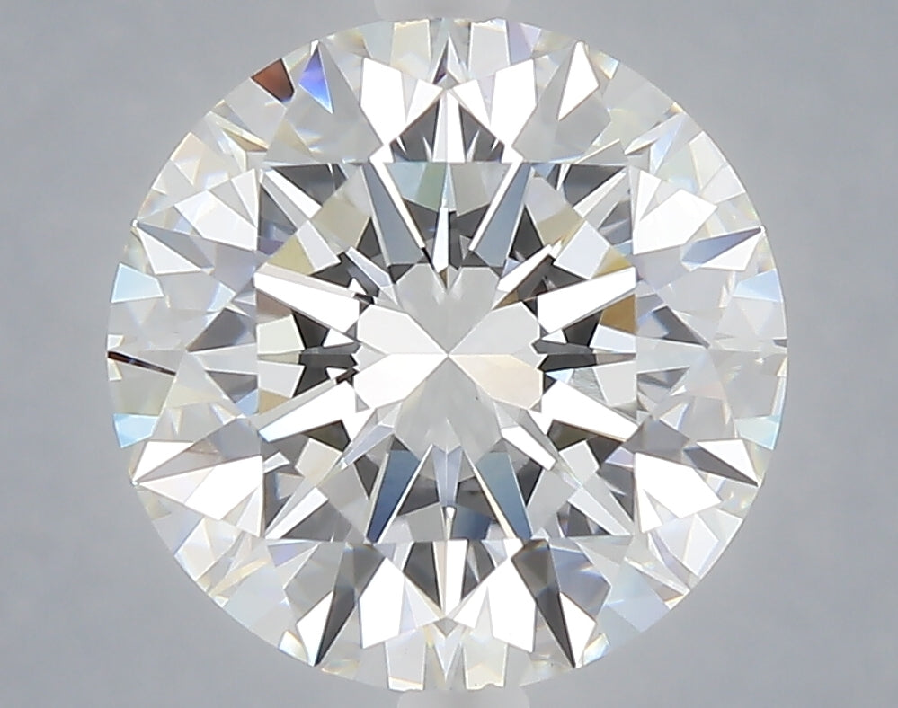 5.02 carat round lab grown diamond E color VVS2 clarity