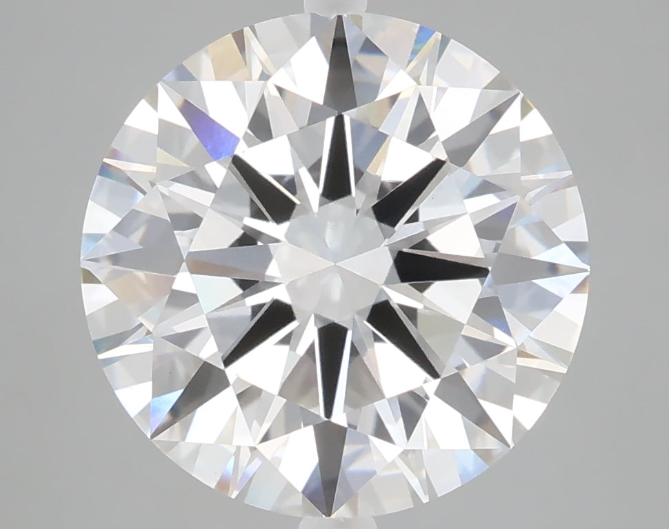 5.01 carat round lab grown diamond E color VVS2 clarity