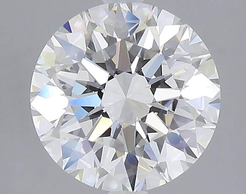 3.10 carat round lab grown diamond E color VS1 clarity