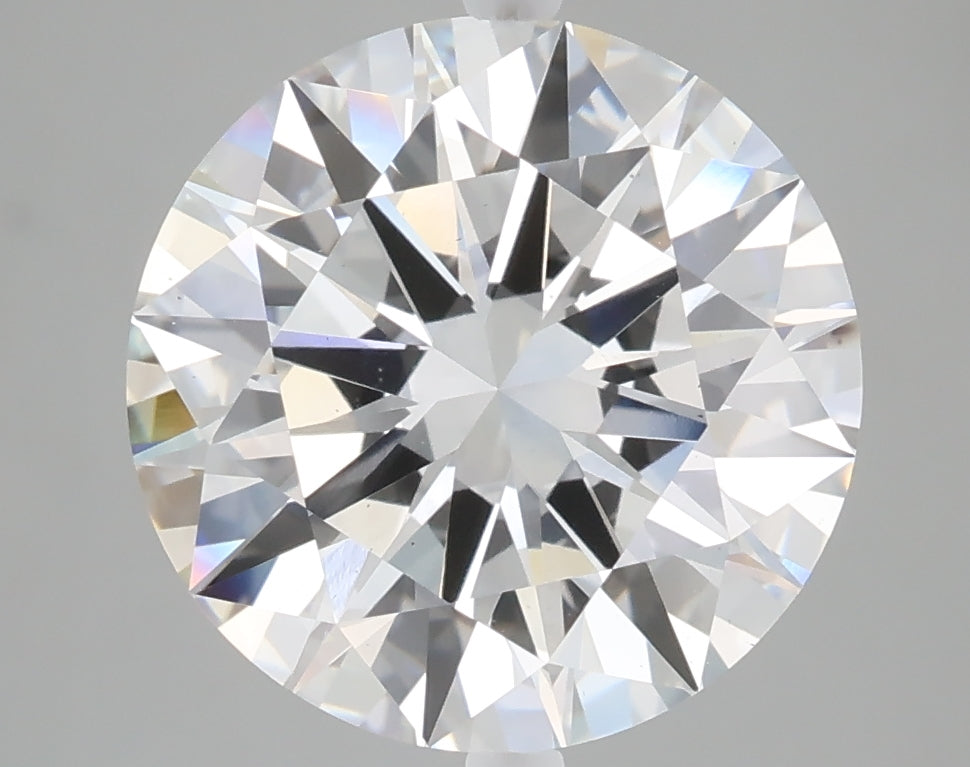 5.01 carat round lab grown diamond E color VS1 clarity