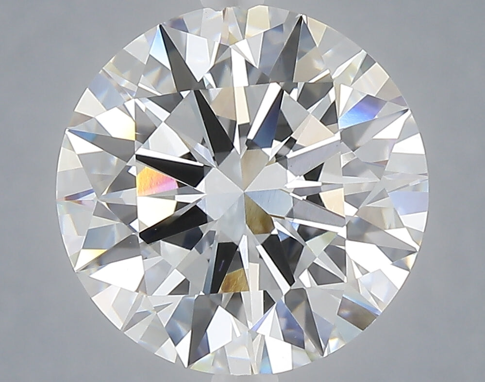 5.02 carat round lab grown diamond E color VVS2 clarity