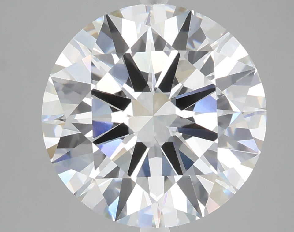 5.03 carat round lab grown diamond E color VVS2 clarity