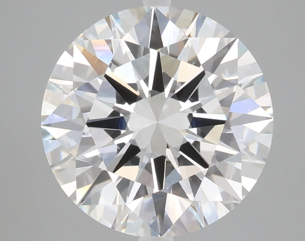 5.02 carat round lab grown diamond E color VVS2 clarity