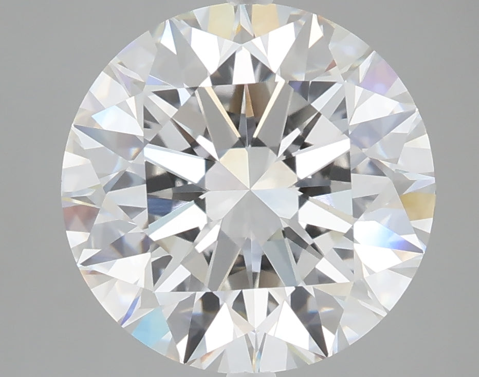 5.07 carat round lab grown diamond E color VVS2 clarity