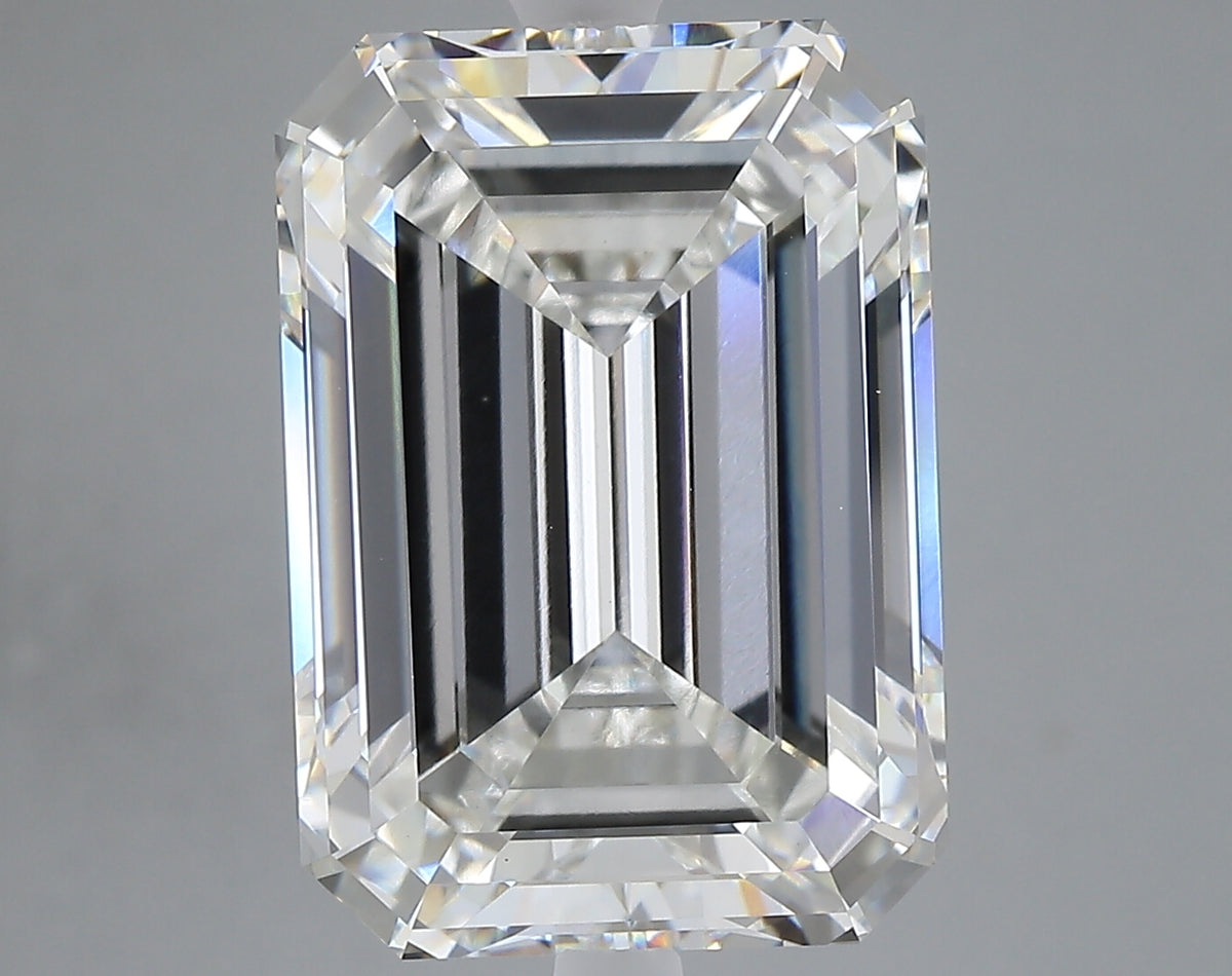 10.55 carat emerald lab grown diamond G color VS1 clarity