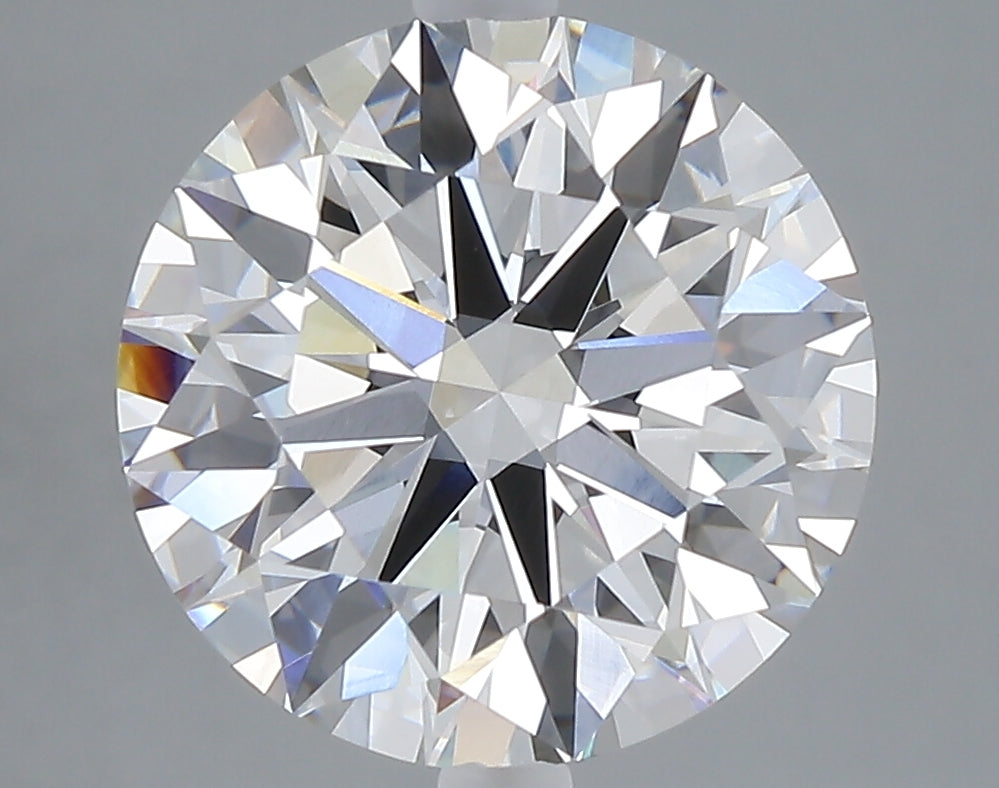 5.02 carat round lab grown diamond E color VVS2 clarity