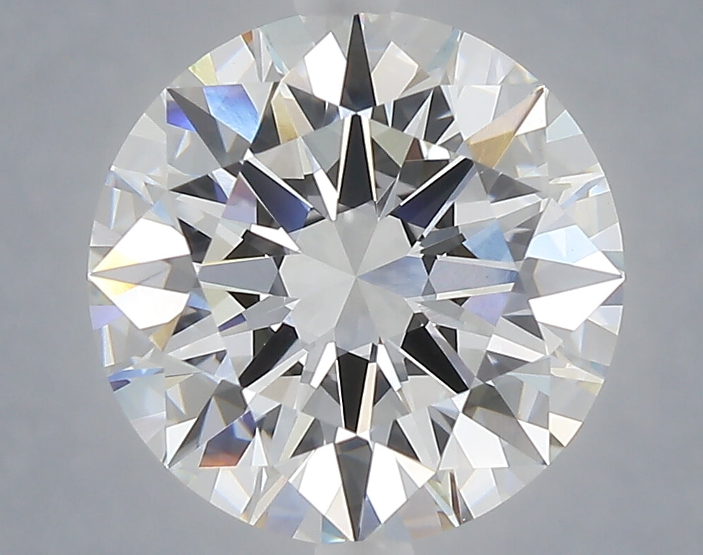 5.03 carat round lab grown diamond E color VVS2 clarity