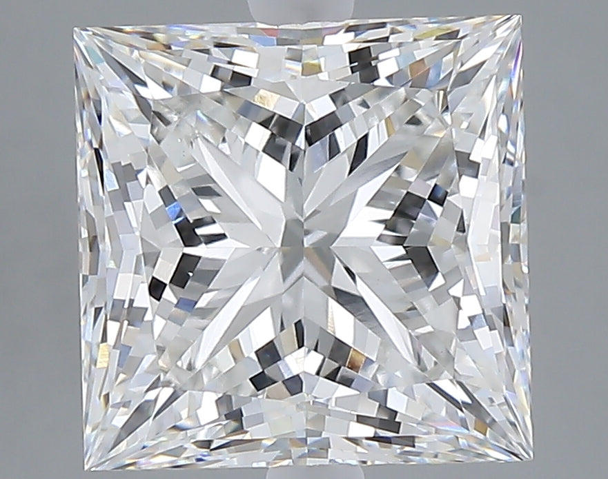 5.07 carat princess lab grown diamond E color VVS2 clarity