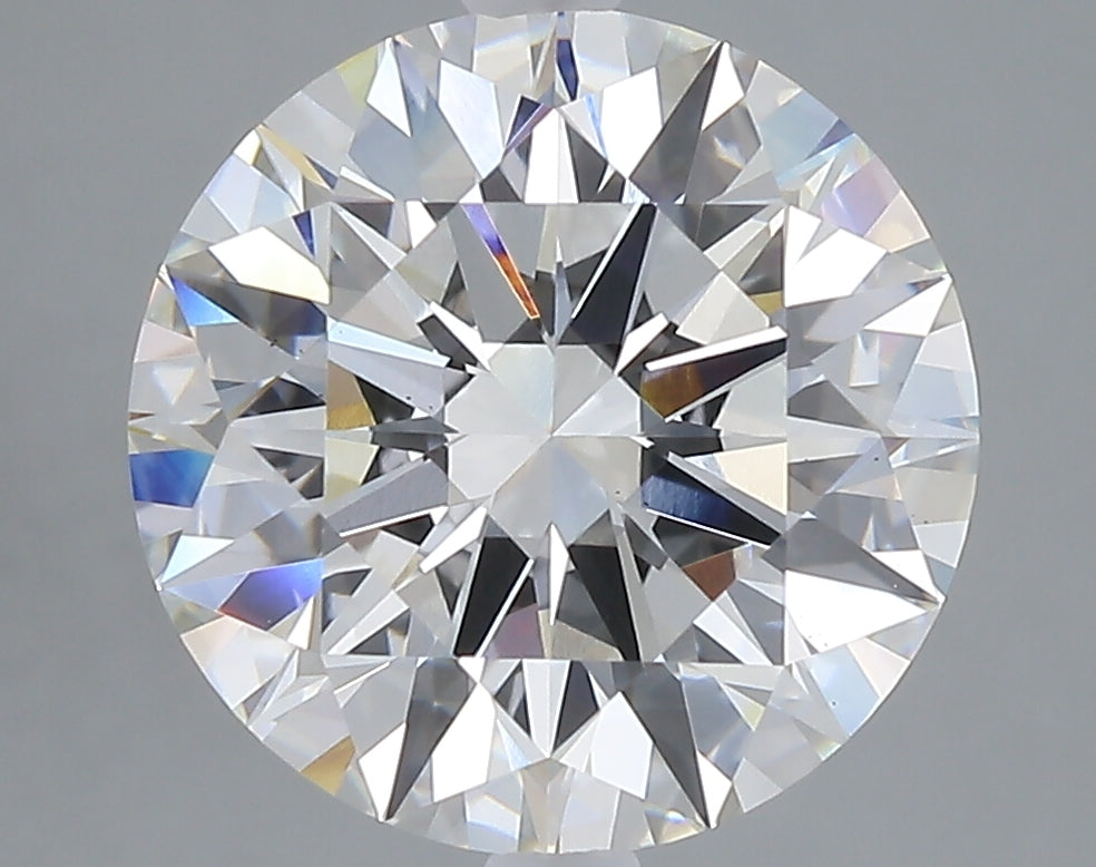 5.06 carat round lab grown diamond E color VS1 clarity